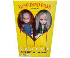 Mezco Toys Living Dead Dolls Chucky and Tifanny pack 2 figures 25cm
