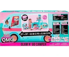 L.O.L Surprise MGA L.O.L. SIURPRIZAS! LOL SUPRISE PRABANGUS KEMPERIS GLAMPER SU ŠVIESOMIS IR GARSAIS 4IN1, MELSVAS
