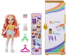 MGA Rainbow High Lėlė Rainbow aukšta spintelė ir lėlės žaidimų rinkinys