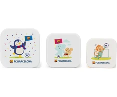 Miniland F.C. Barcelona 3 lunch boxes set