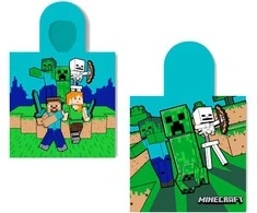 Microsoft Minecraft Creeper rankšluostis,Pončas 60x120 cm