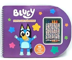 Moose Bluey paint with numbers notebook