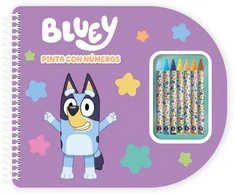 Moose Bluey paint with numbers notebook
