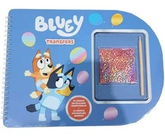 Moose Bluey transfers notebook