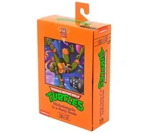 Neca Teenage Mutant Ninja Turtles Cartoon Ultimate Michelangelo VHS figure 18cm
