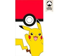 Rankšluostis Nintendo Pokemon Pikachu beach towel cotton, 70x140 cm