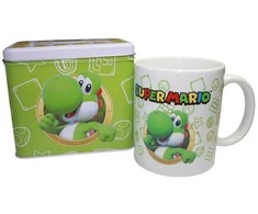 Nintendo Super Mario Bros Yoshi Mug + Money box set