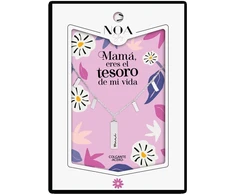 Noa Story Colgante Mama acero plateado - Mama Eres el Tesoro de mi Vida