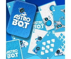Dėlionė Paladone Astrobot žaidimo kortos skardinėje dėžutėje
