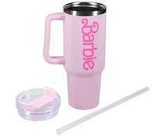 Paladone Barbie termo šiaudelio formos puodelis, 1200 ml