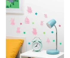 Plakatas Paladone - Peppa Pig šviečiančios tamsoje sienos lipdukas su žvaigždėmis