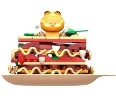 Pantasy Garfield Lasagna Construction Kit 205pcs