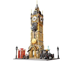 Pantasy Steampunk Clock Tower Big Ben statybiniai blokai 2424 vnt