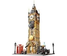 Pantasy Steampunk Clock Tower Big Ben statybiniai blokai 2424 vnt