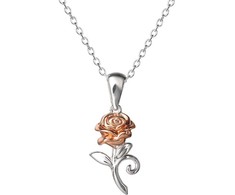 Peers Hardy Disney Beauty and the Beast Rose sterling sidabrinis pakabukas