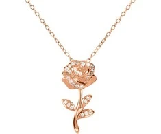 Peers Hardy Disney Beauty and the Beast Rose sterling sidabrinis pakabukas