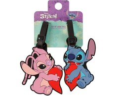 Peers Hardy Disney Stitch &amp; Angel set of 2 luggage labels