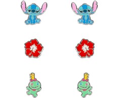 Peers Hardy Disney Stitch Set 3 pairs of earrings sidabrinis