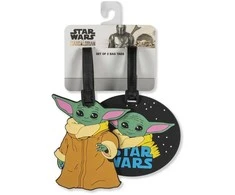 Peers Hardy Star Wars The Mandalorian Grogu set of 2 luggage labels