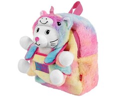 Perletti Backpack + plush cat Emi 27cm