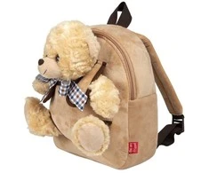 Perletti Bear Belly backpack with plush toy 26cm