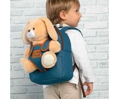 Perletti Bob Bunny backpack with plush toy 26cm