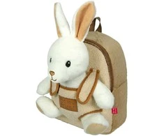 Perletti Rabbit plush + backpack 27cm