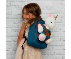 Perletti Tiara Unicorn backpack with plush toy 26cm