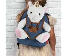 Perletti Tiara Unicorn backpack with plush toy 26cm