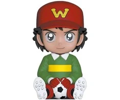 Plastoy Captain Tsubasa Genzo Wakabayashi money box figure 18cm
