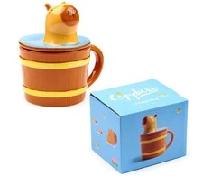 Puckator Capybara Mug With lid