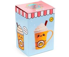 Puckator Foodiemals Latte pumpkin mug with lid 325ml