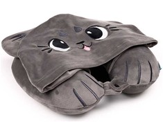 Puckator Hoodeazzz Cats Beans &amp; Co hooded travel pillow