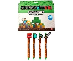 Puckator Minecraft set of 8 coloured erasable pens