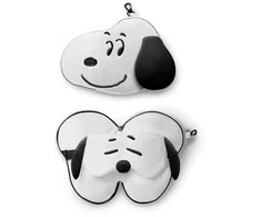 Puckator Relaxeazzz Peanuts travel pillow eye mask