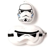 „Relaxeazzz“ „Žvaigždžių karų“ pliušinis žaislas „Stormtrooper“: pagalvė + akių kaukė
