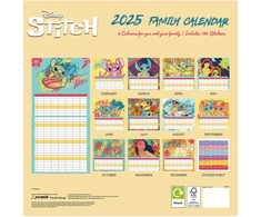 Bookshop Lilo &amp; Stitch 2025 Family Planner Calendar