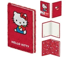 Pyramid GF Pliušinis užrašų sąsiuvinis „Hello Kitty Apple“ – A5, 14,8x21