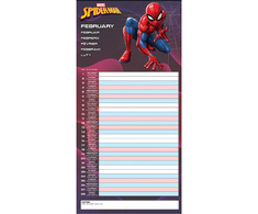 KNYGA Bookshop Spider-Man 2025 Family Planner Calendar