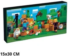 Pyramid Minecraft light up canvas