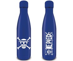Pyramid Metalinė butelė - ONE PIECE - Piratų emblema - 540ml - Mėlyna - Unisex