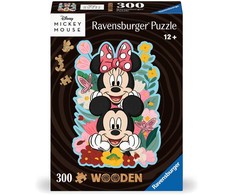 Ravensburger Medinė dėlionė 300 detalių Mickey ir Minnie Disney
