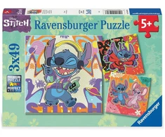 Ravensburger Dėlionė 3x49 vnt. - Disney Stičas