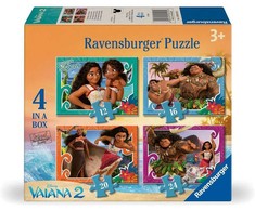 Ravensburger Disney Vaiana 2 dėlionė 12-16-20-24 detalių