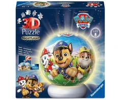 Ravensburger 3D dėlionė naktinė lempa Paw Patrol su Chase ir Skye