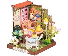 Skrzynkazdrewna RoboTime Miniatura domku Ogród herbaciany