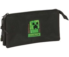 Safta Minecraft triple pencil case