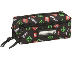 Safta Minecraft triple pencil case