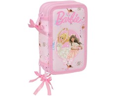 Safta Barbie Ballet triple pencil case 37pcs
