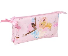 Safta Barbie Ballet triple pencil case